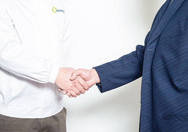 handshake for high standard supply chain